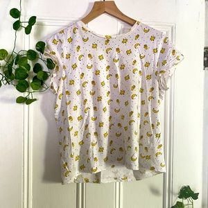 Sun and moon graphic t shirt Pull&Bear